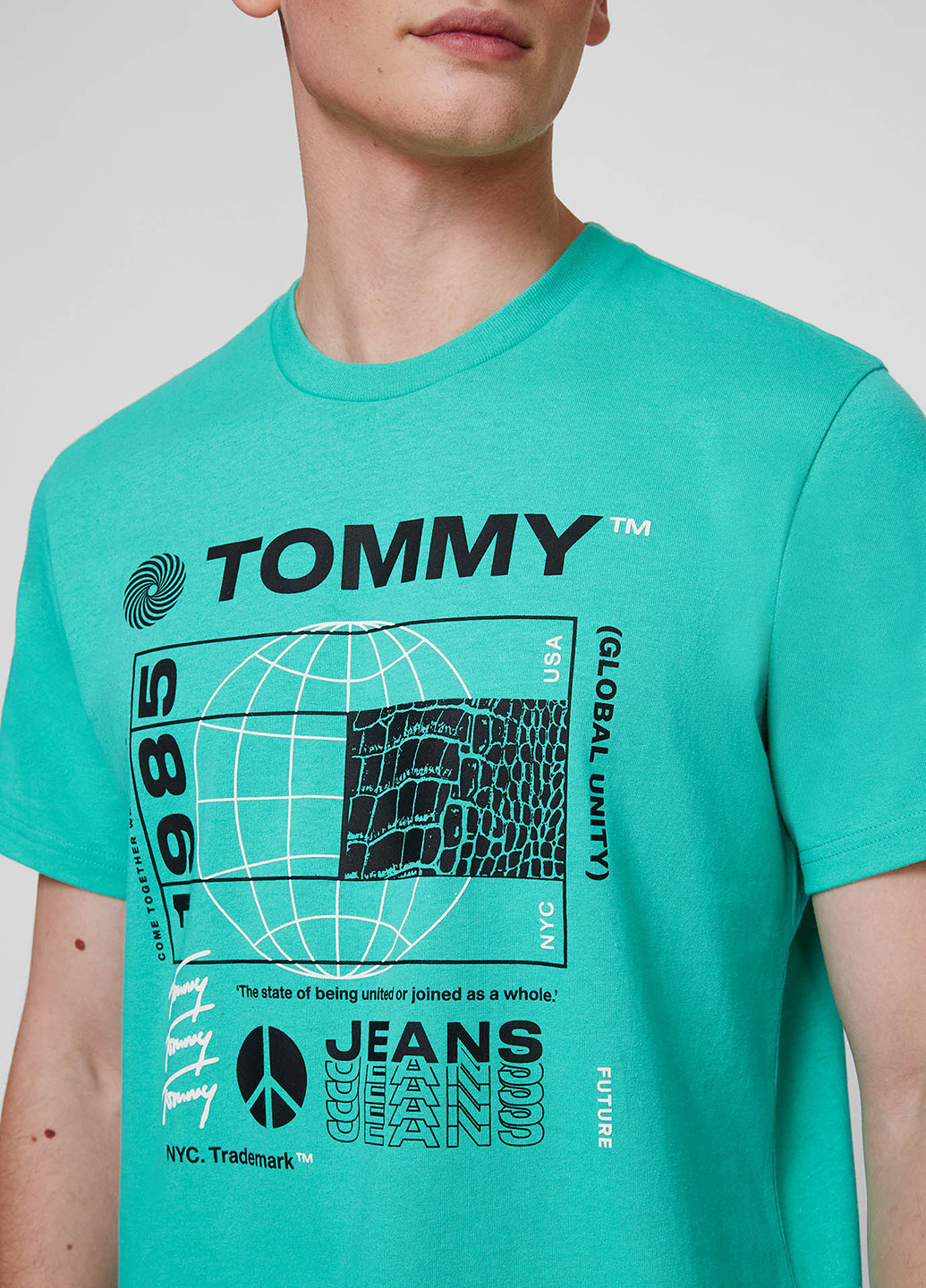 Бирюзовая футболка Tommy Jeans