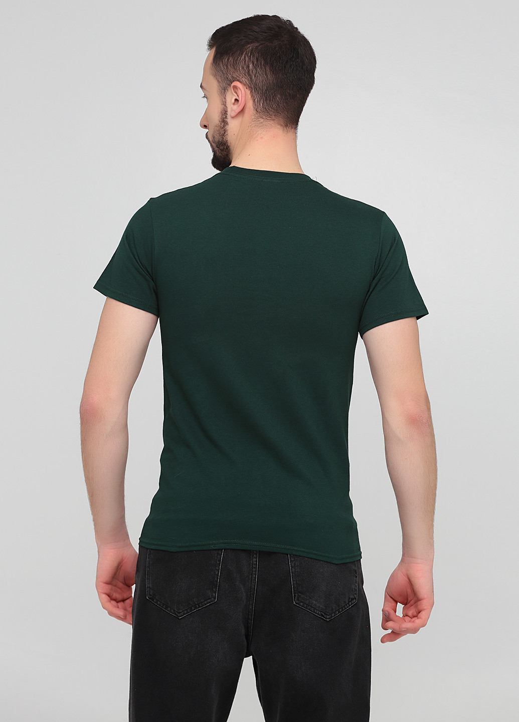 Темно-зелена літня футболка Hanes