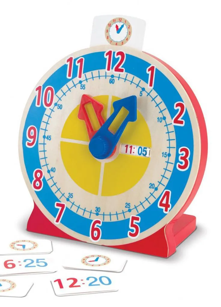 Розвиваюча іграшка Melissa & Doug Дерев'яні розумні годинник (MD14284) Melissa&Doug Деревянные умные часы (203968822)