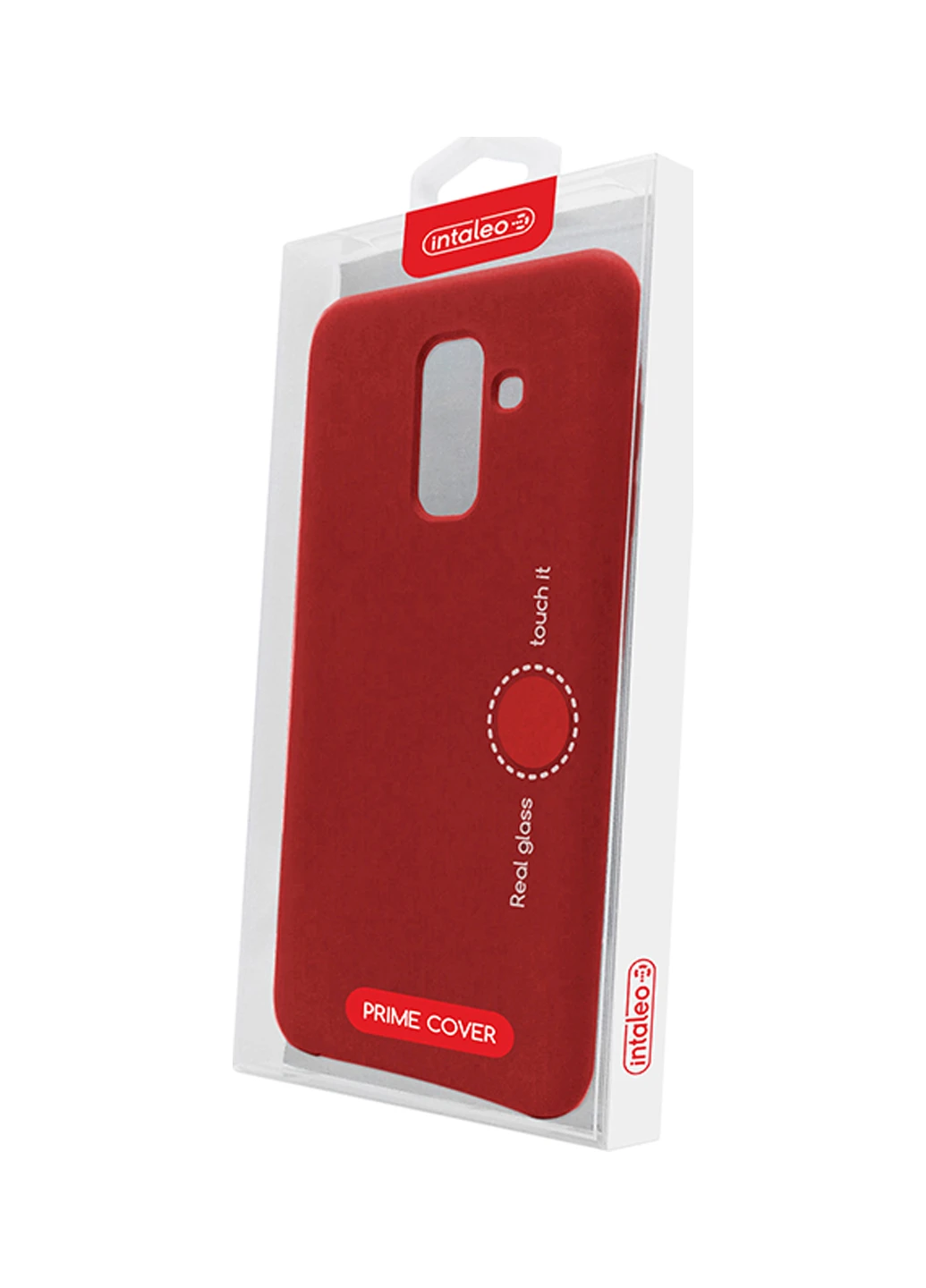 Чехол (Velvet) для Samsung A6+ (A605) (красный) Intaleo для Samsung A6+ (A605) (красный) (131340093)