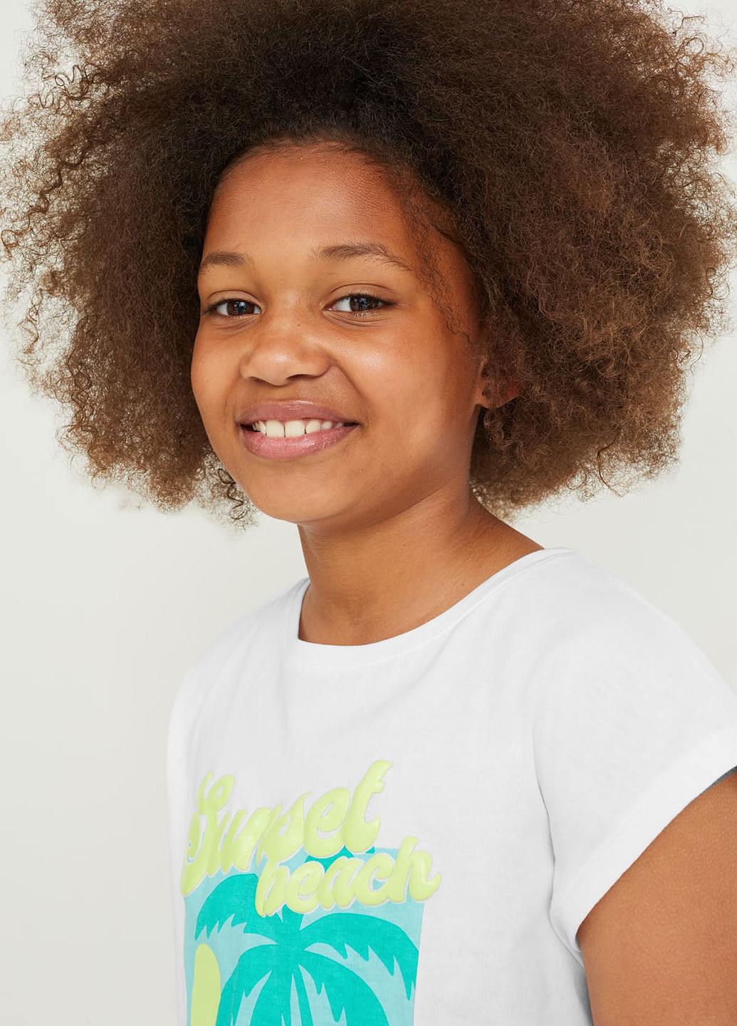 Салатовая летняя футболка (2 шт.) C&A