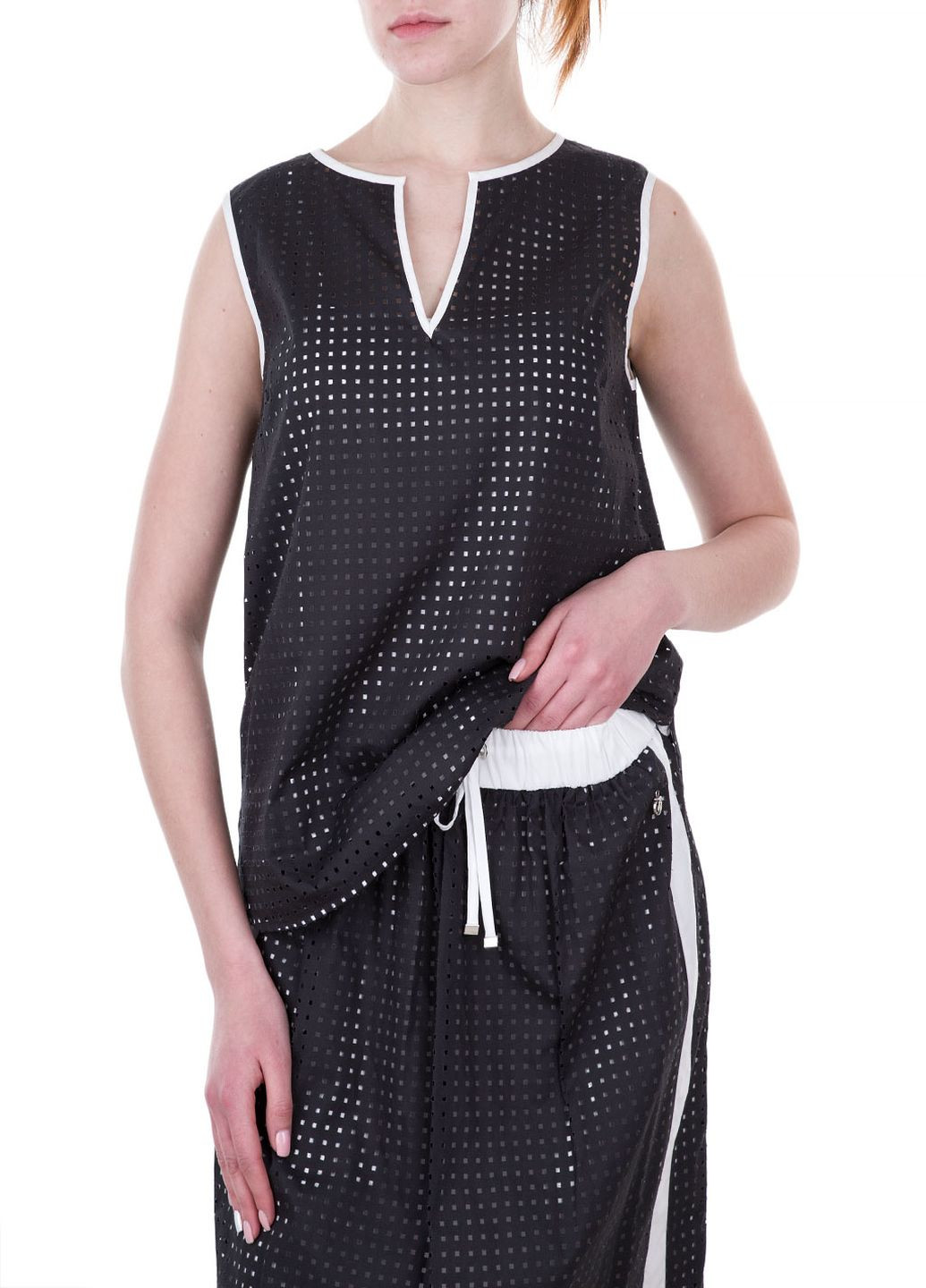 Чёрная блуза Trussardi Jeans