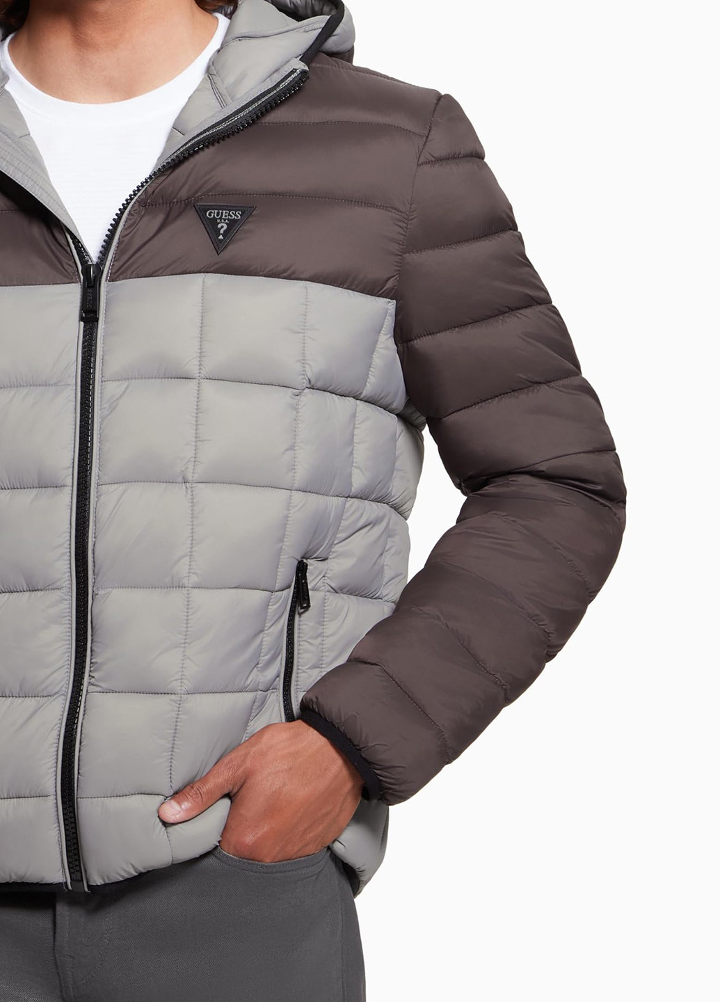 Сіра демісезонна куртка Guess