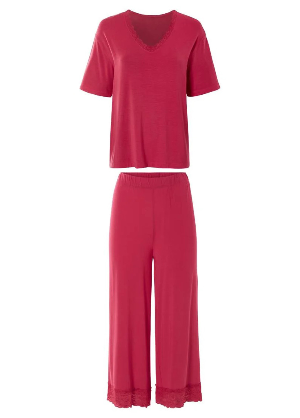 Красная всесезон пижама (футболка, брюки) футболка + брюки Esmara