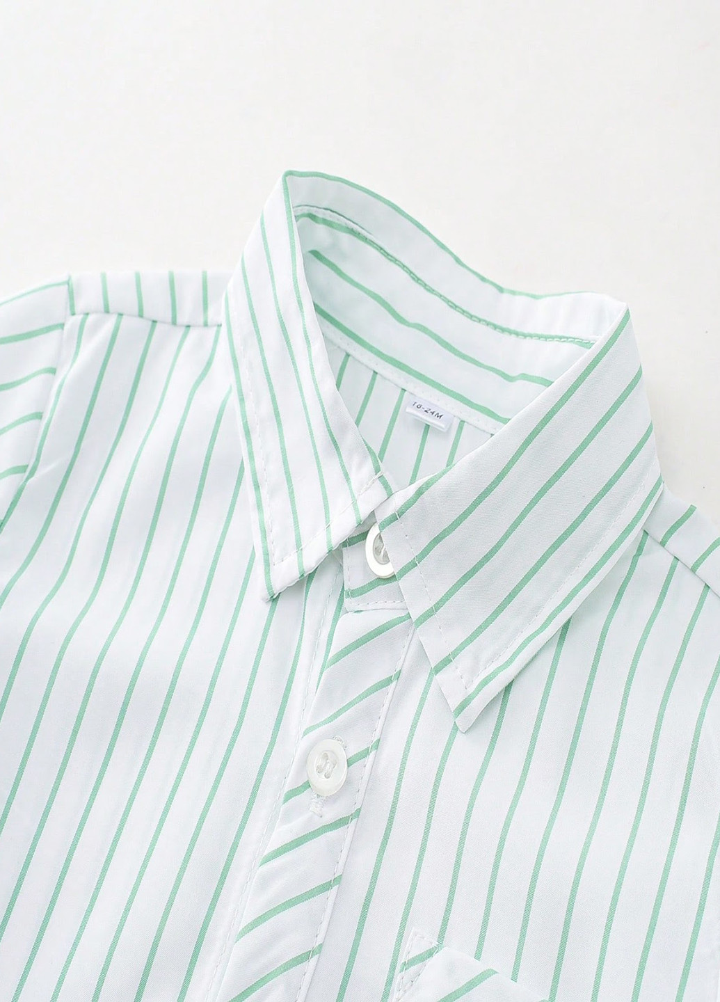 Морской волны демисезонный костюм (рубашка, брюки) SHEIN