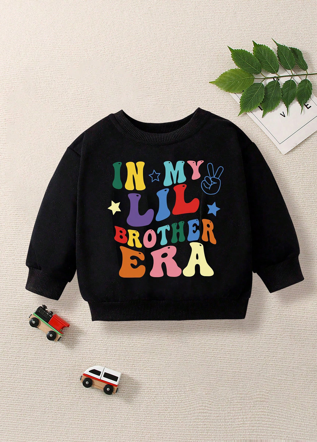 SHEIN свитшот надпись черный кэжуал полиэстер, трикотаж