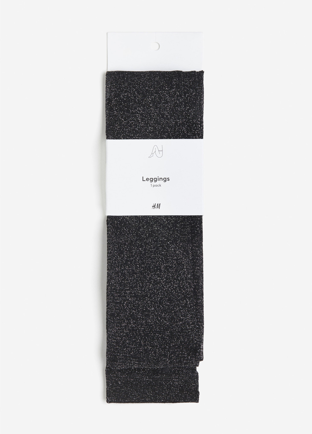 Черные демисезонные леггинсы H&M