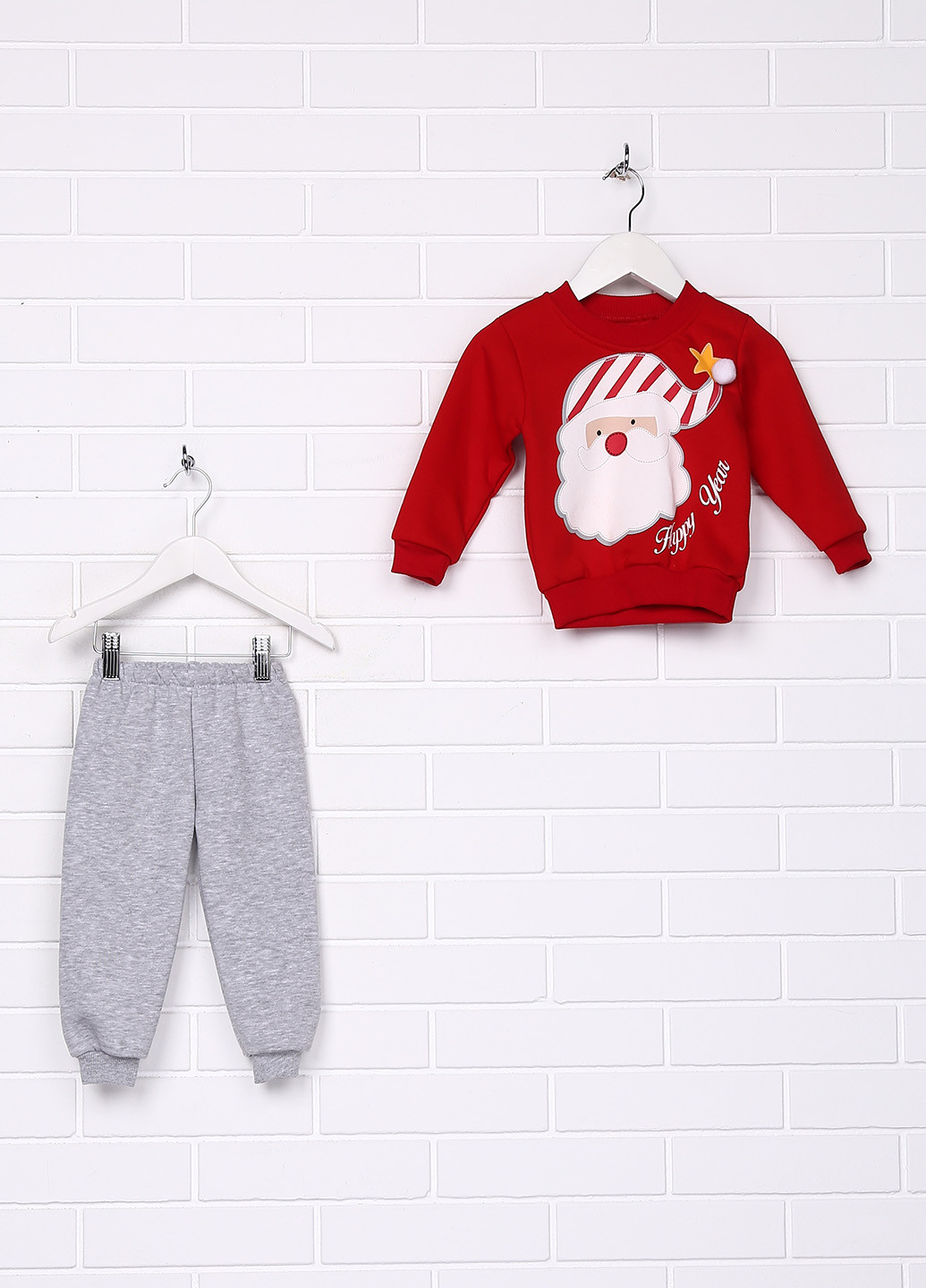 Красный демисезонный комплект (свитшот, брюки) Enes baby
