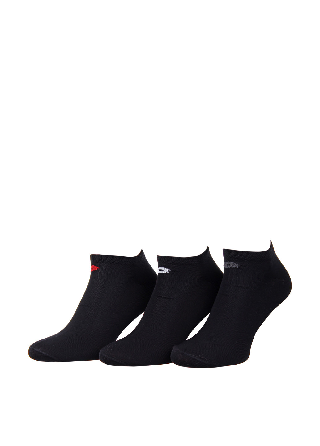 Носки (3 пары) Lotto с уплотненным носком логотипы чёрные повседневные