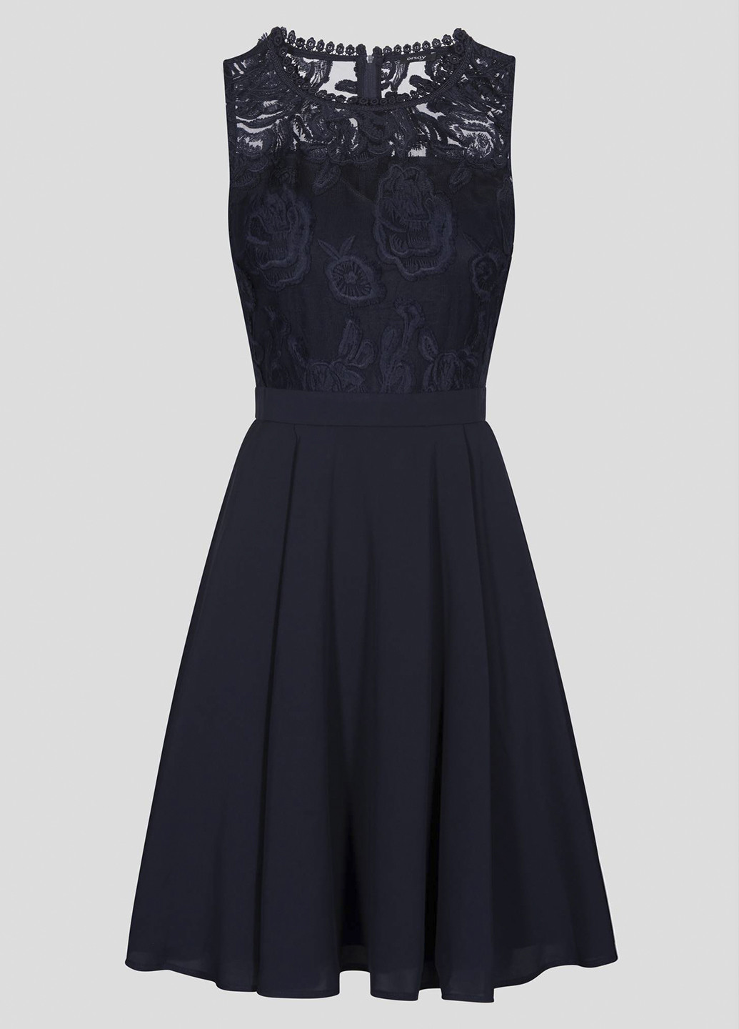 Темно-синее кэжуал платье клеш Orsay однотонное