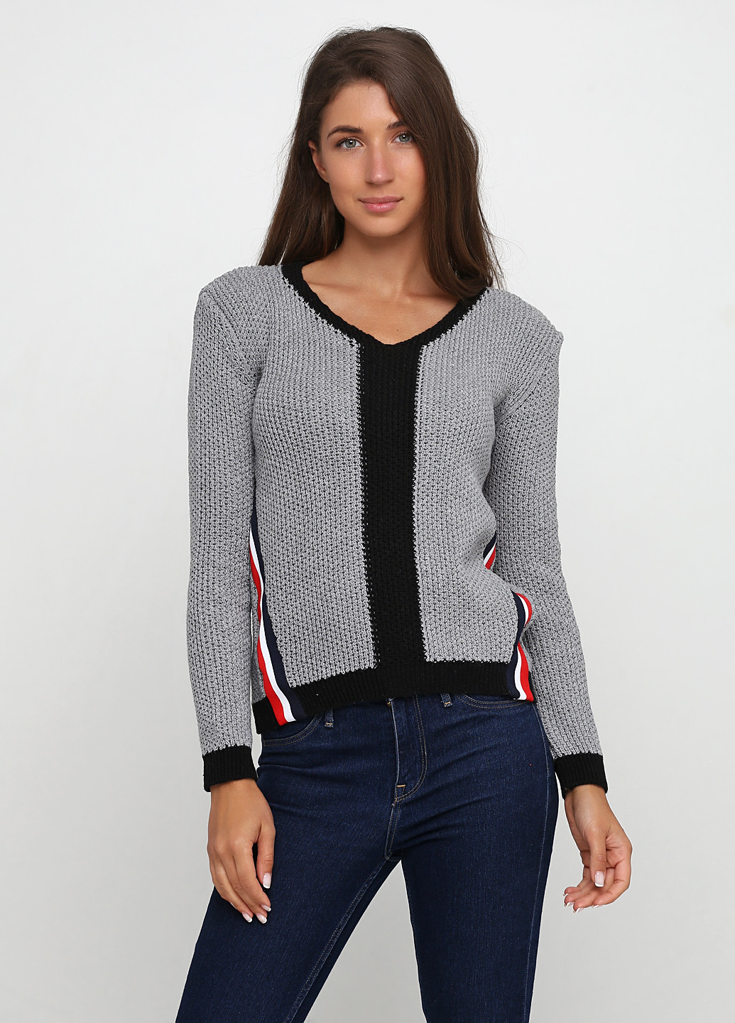 Серый демисезонный пуловер пуловер Edda