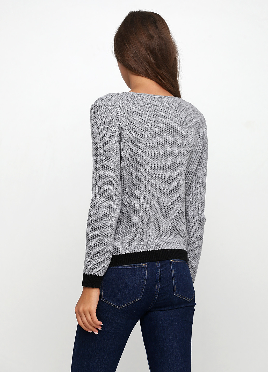 Серый демисезонный пуловер пуловер Edda