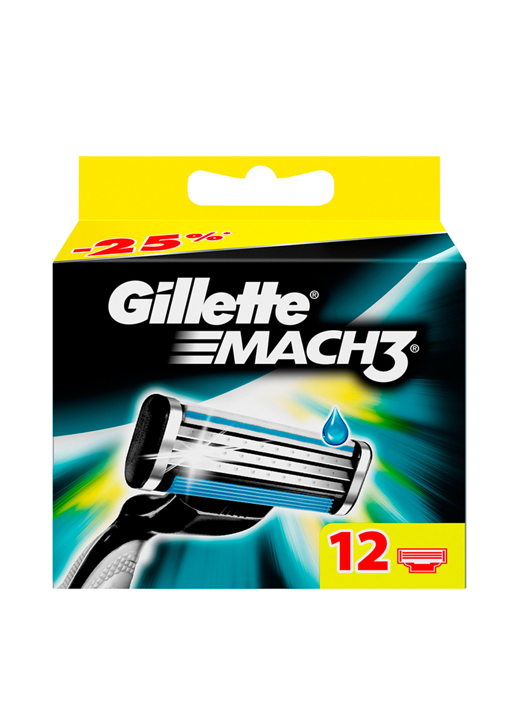 Сменный картридж Mach3 (12 шт.) Gillette (69675006)