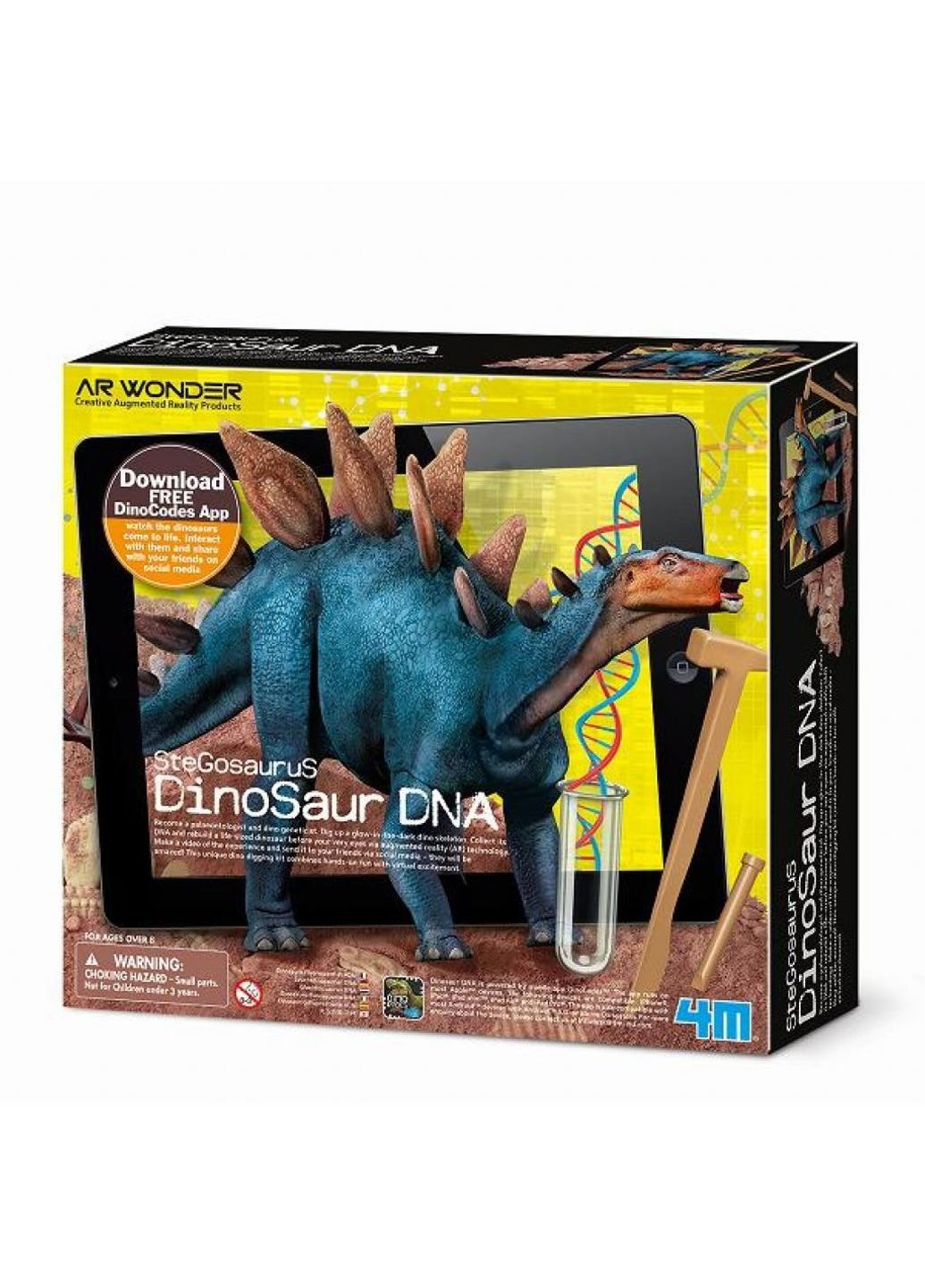 Набор для экспериментов ДНК динозавра "Стегозавр" 4М (252418369)