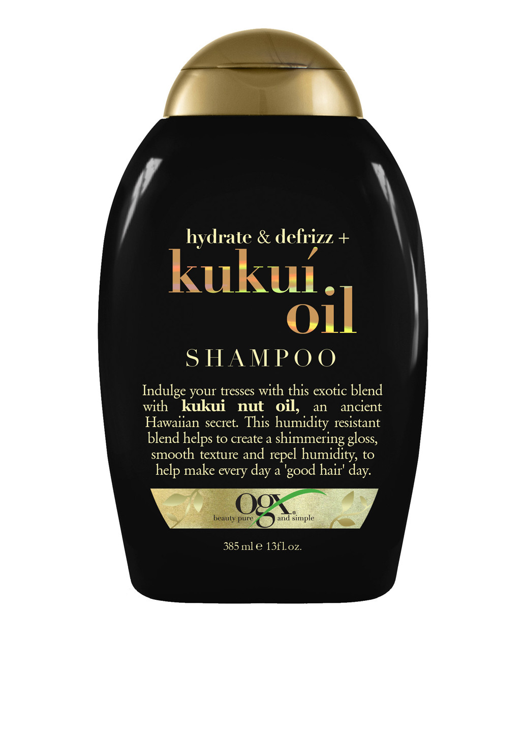 Шампунь для увлажнения и гладкости волос Kukui Oil Hydrate & Defriz, 385 мл OGX (182427622)