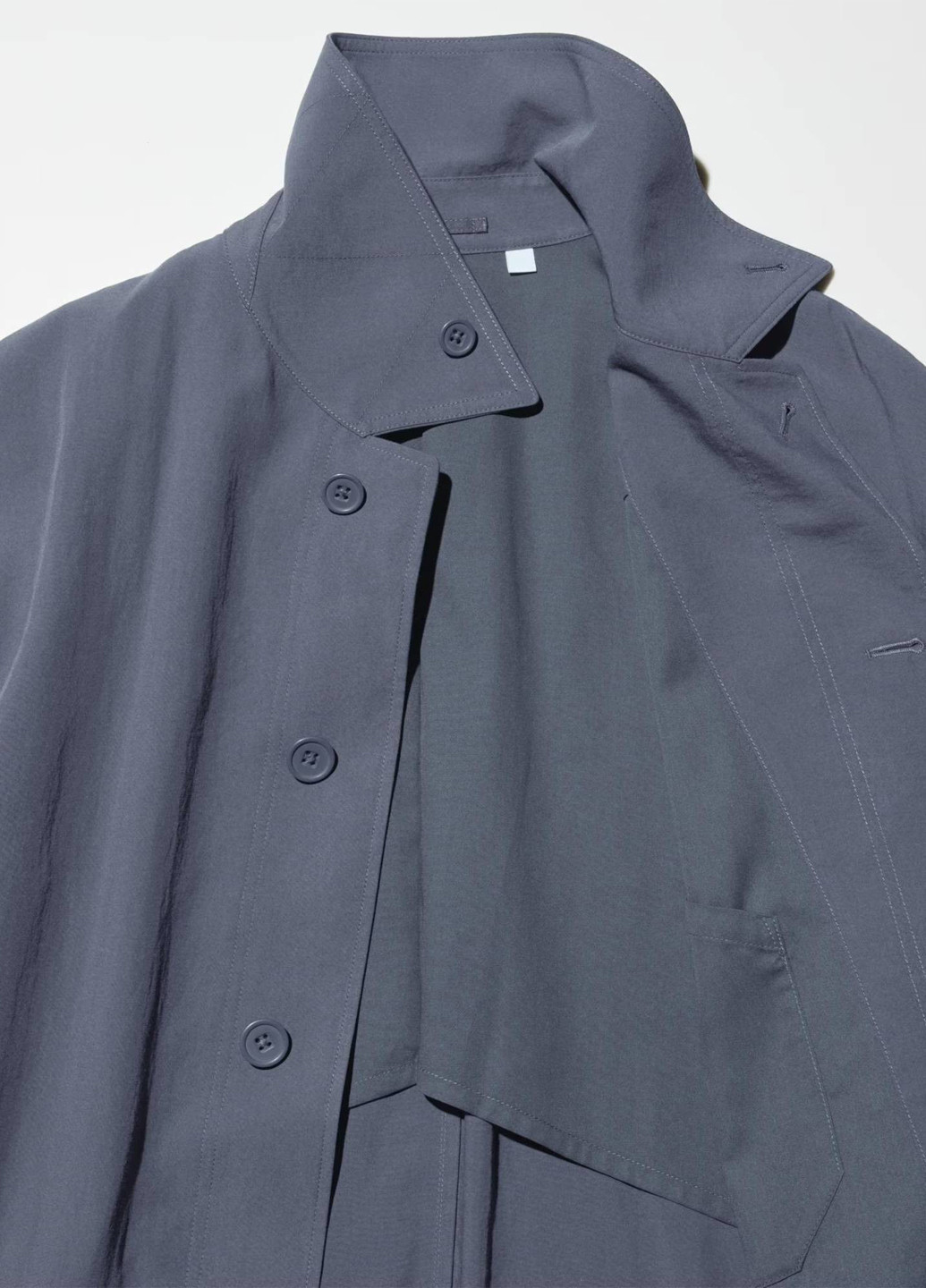 Плащ Uniqlo макінтош на гудзиках вільний (350933817)