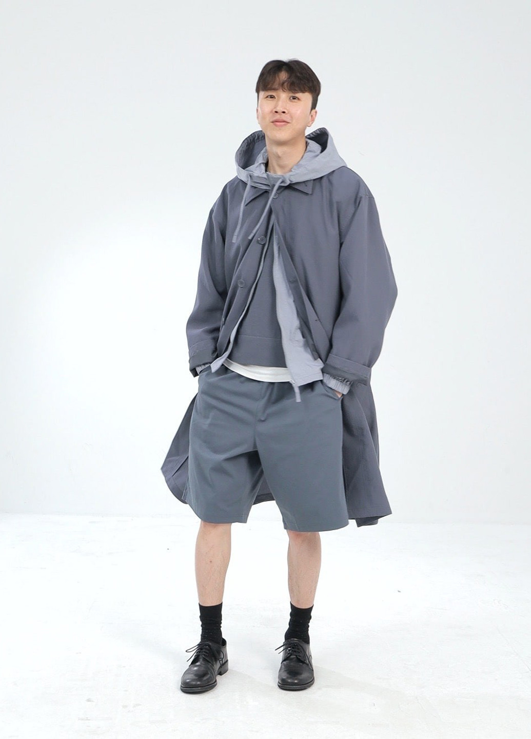 Плащ Uniqlo макінтош на гудзиках вільний (350933817)