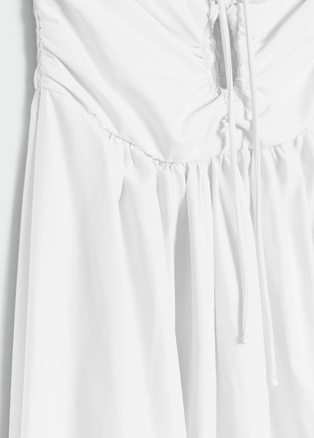 Білий кежуал сукня Stradivarius однотонна