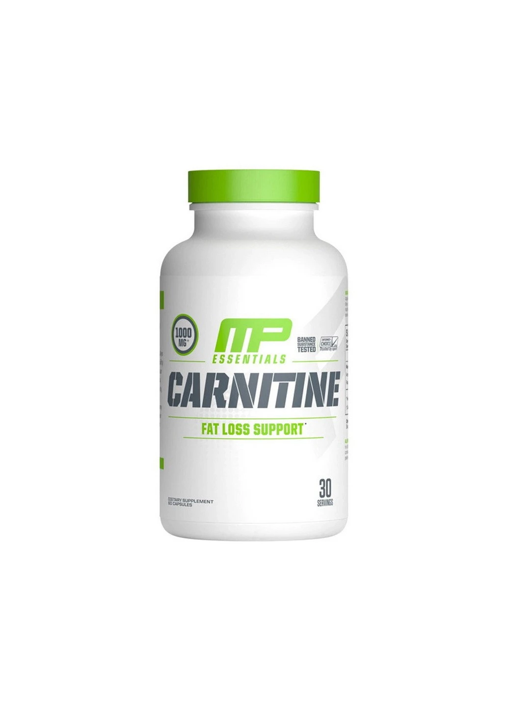 Л-карнітин Muscle Pharm Carnitine (60 caps) м'язів фарм MusclePharm (255362818)