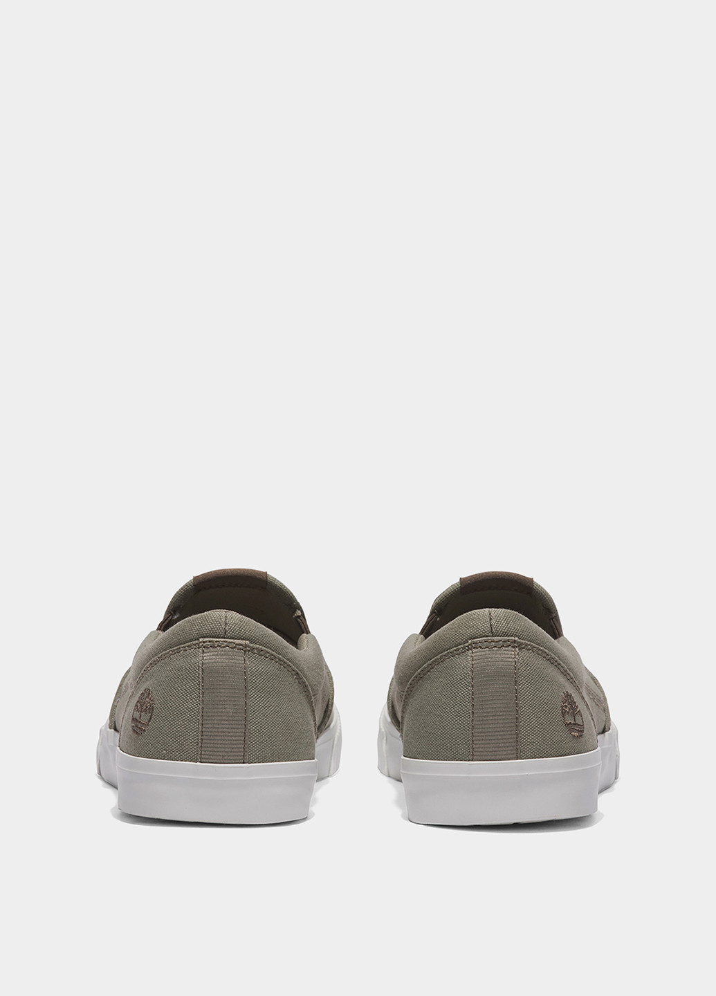 Темно-бежевые слипоны Timberland с вышивкой, с логотипом