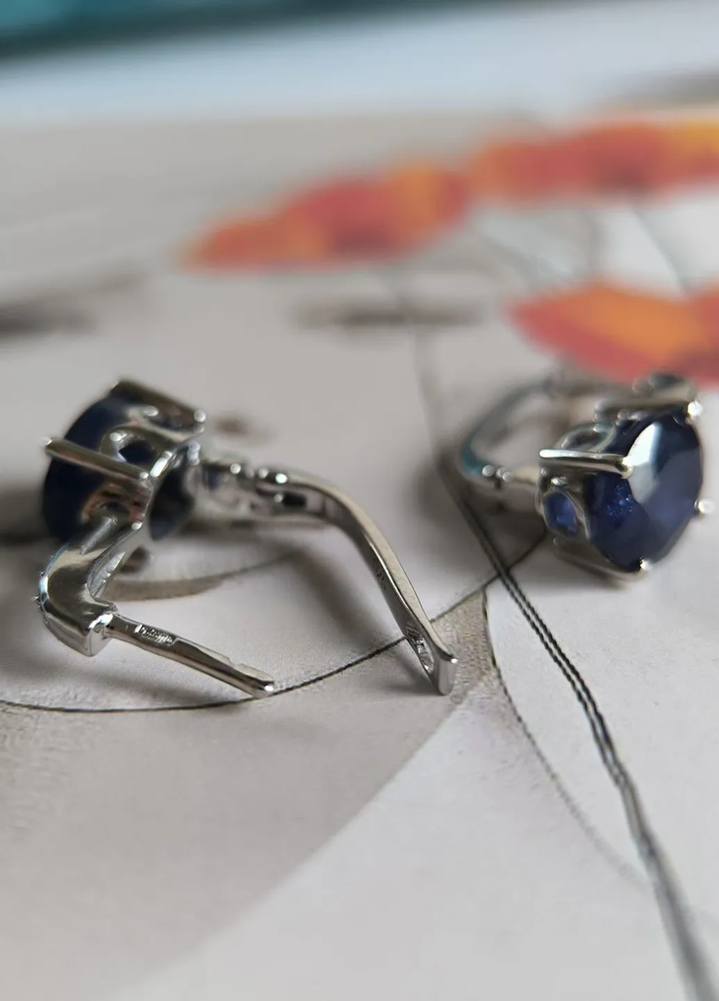 Серьги Silver Flame (354214462)