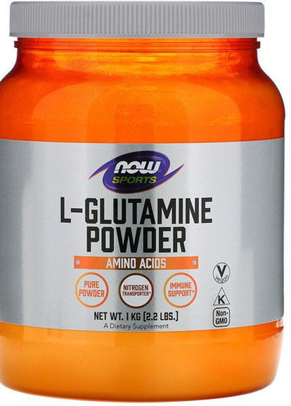 L-Glutamine Sports Powder, 2.2 lbs 1000 g /200 servings/ Now Foods (256380241)