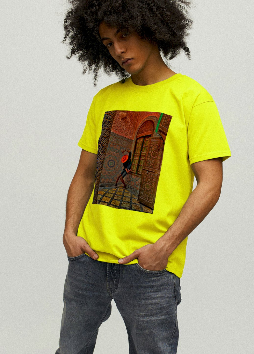 Желтая футболка мужская YAPPI