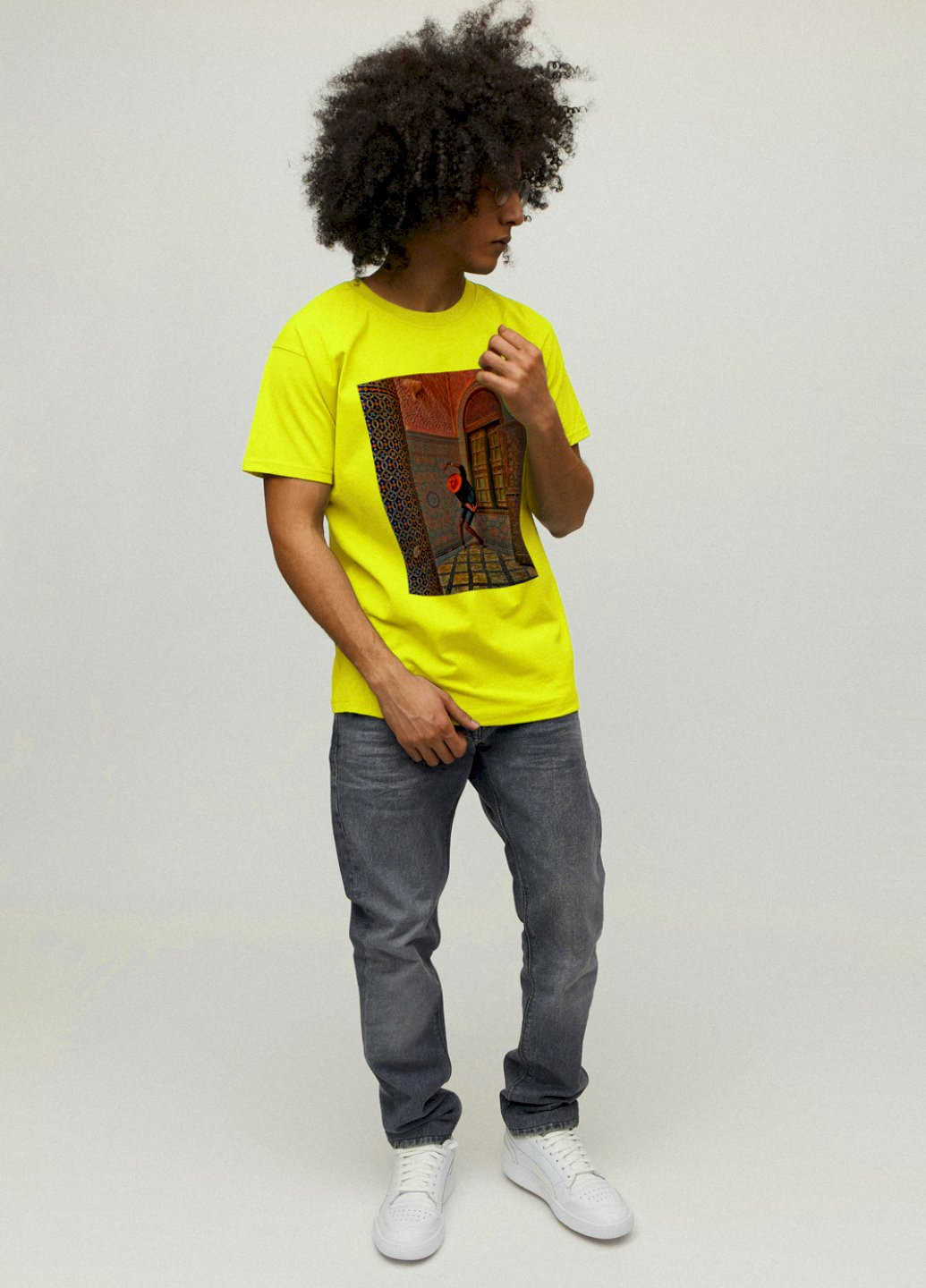 Желтая футболка мужская YAPPI