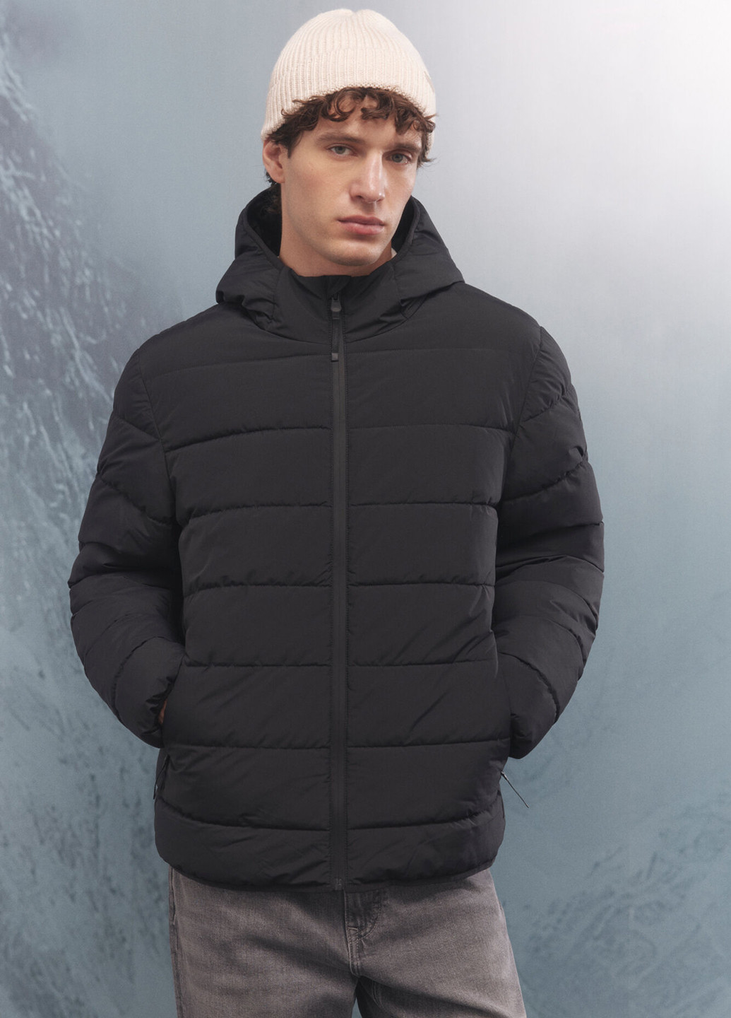 Чорна зимня куртка Springfield