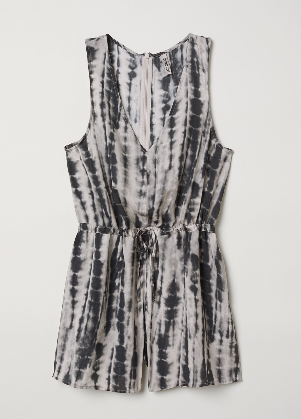 Комбинезон H&M комбинезон-шорты абстрактный серый кэжуал