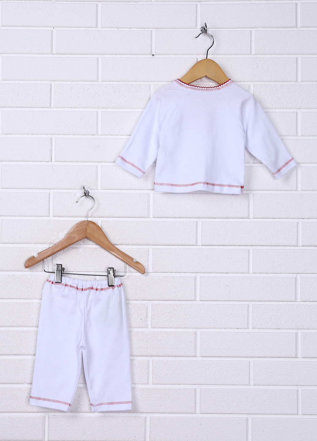 Білий демісезонний комплект (кофта, штани, шапка) Baby Art