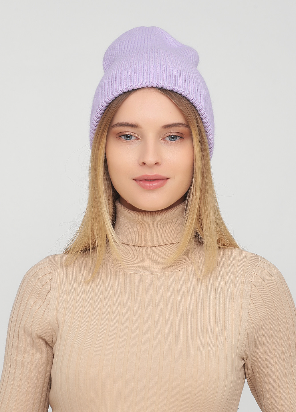 Тепла зимова ангорова шапка жіноча без підкладки 340227 Merlini (250126186)