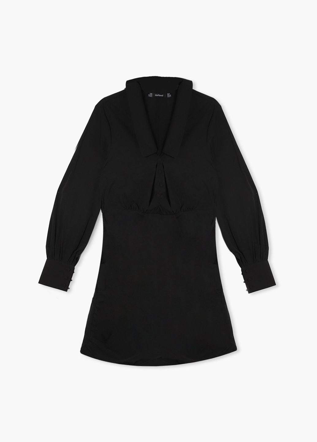 Чорна кежуал сукня сукня-сорочка Boohoo однотонна