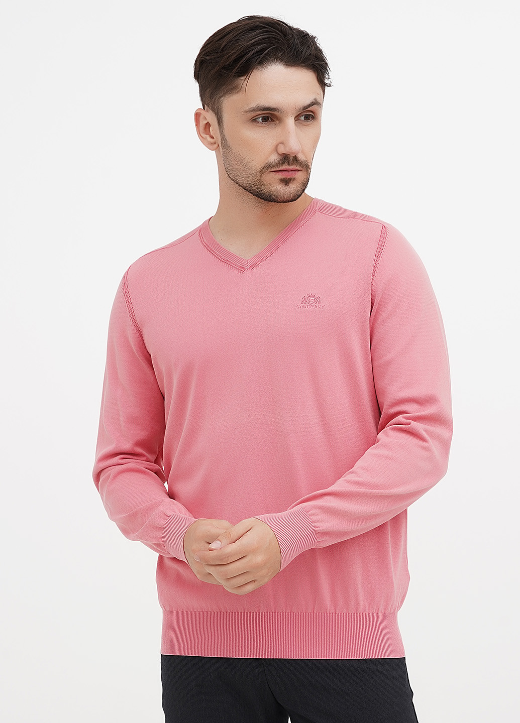 Розовый демисезонный пуловер пуловер State of Art