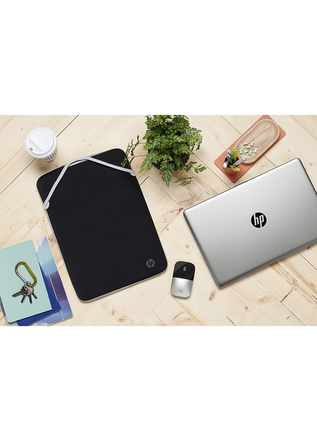 Чохол для ноутбука 15.6" Reversible Protective Blk/Slv Sleeve (2F2K5AA) HP (251880654)