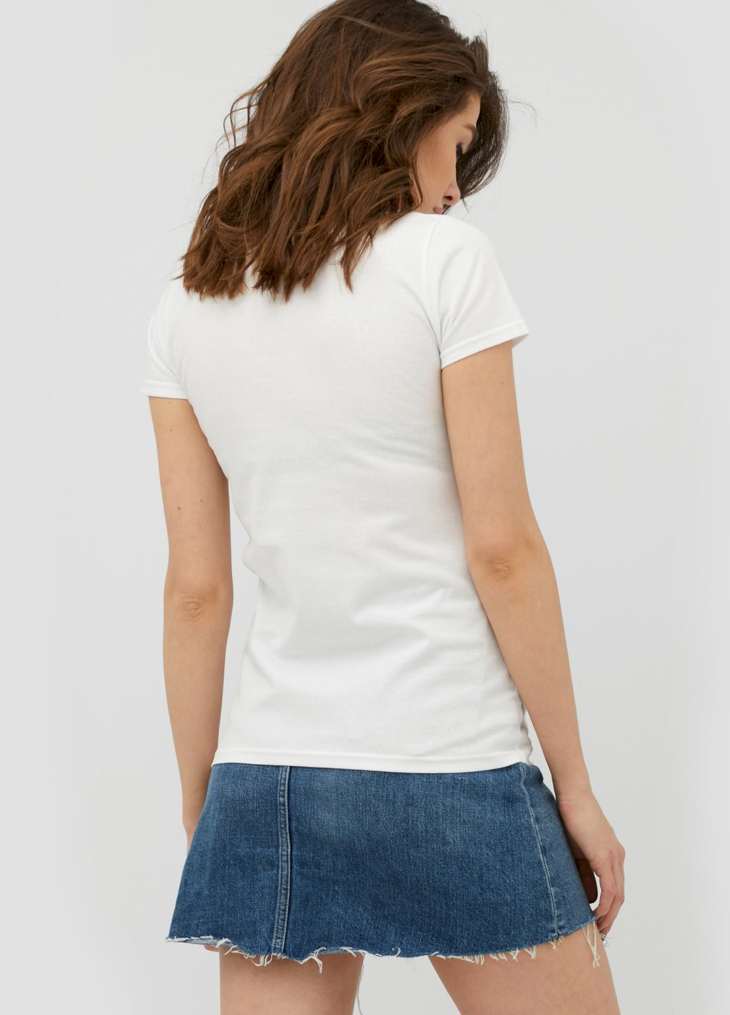 Белая демисезон футболка женская basic YAPPI