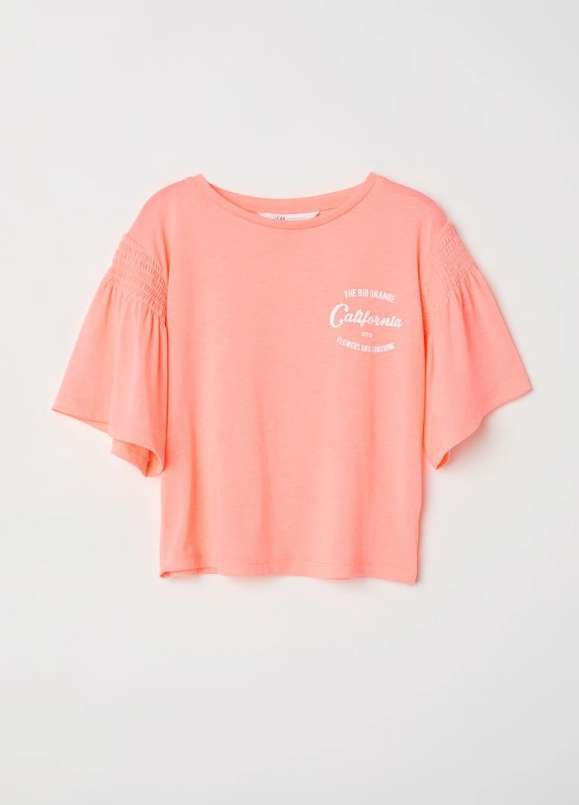 Рожева літня футболка H&M