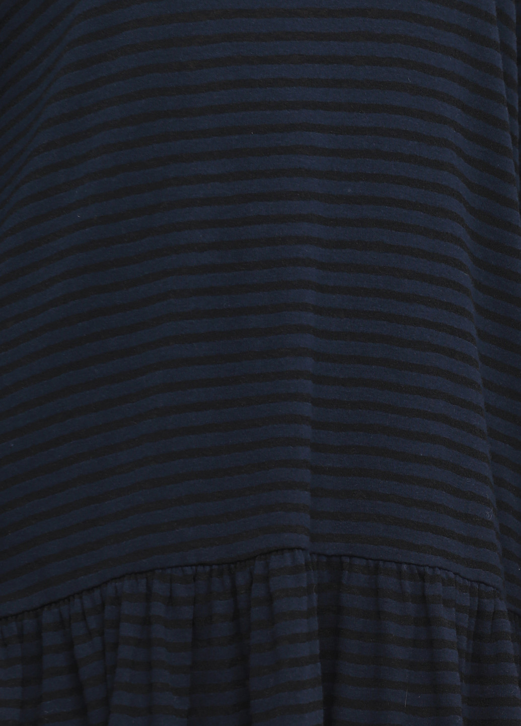 Темно-синее кэжуал платье а-силуэт Pieces в полоску