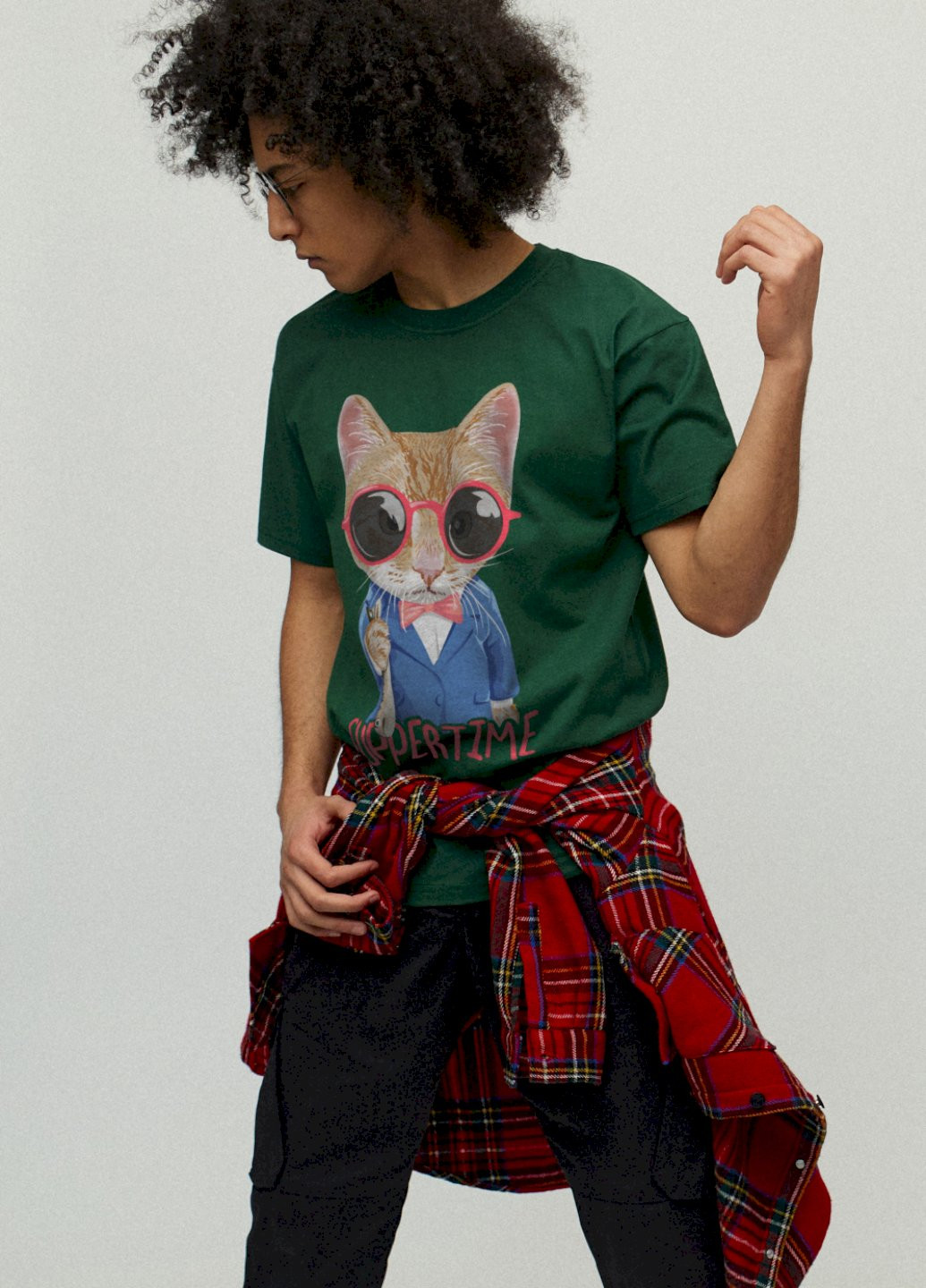 Темно-зелена футболка чоловіча YAPPI