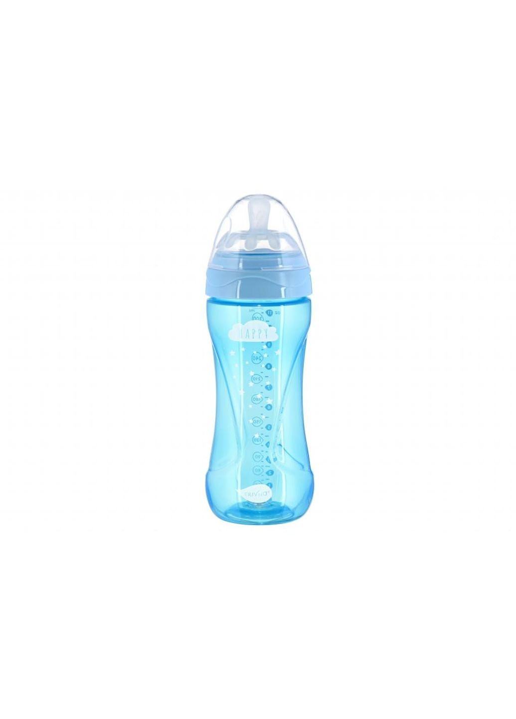 Пляшечка для годування Mimic Cool 330 мл блакитна Nuvita (252242126)