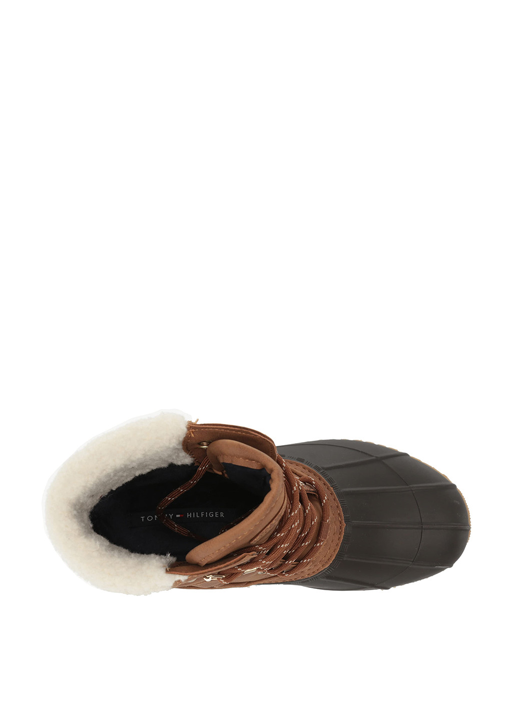 Зимние ботинки Tommy Hilfiger с мехом резиновые, из искусственной кожи