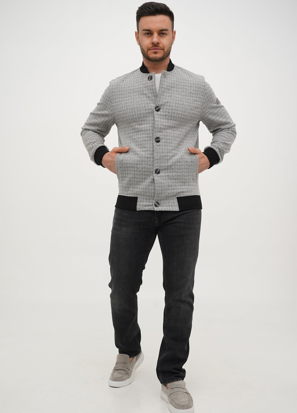 Бомбер Trend Collection на гудзиках (305300786)