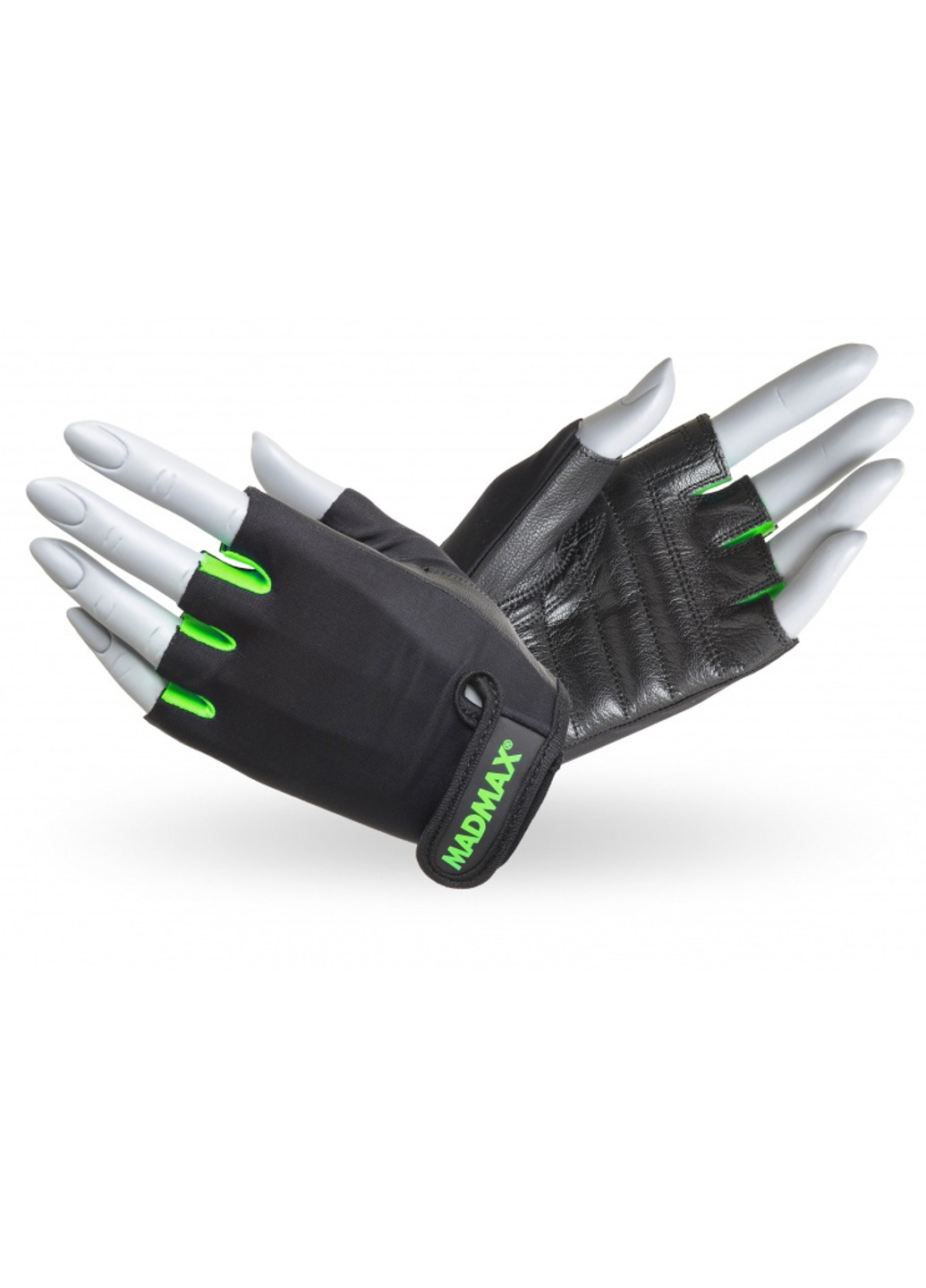 Жіночі спортивні рукавички RAINBOW MFG 251 - чорний / зелений L Mad Max (251253538)