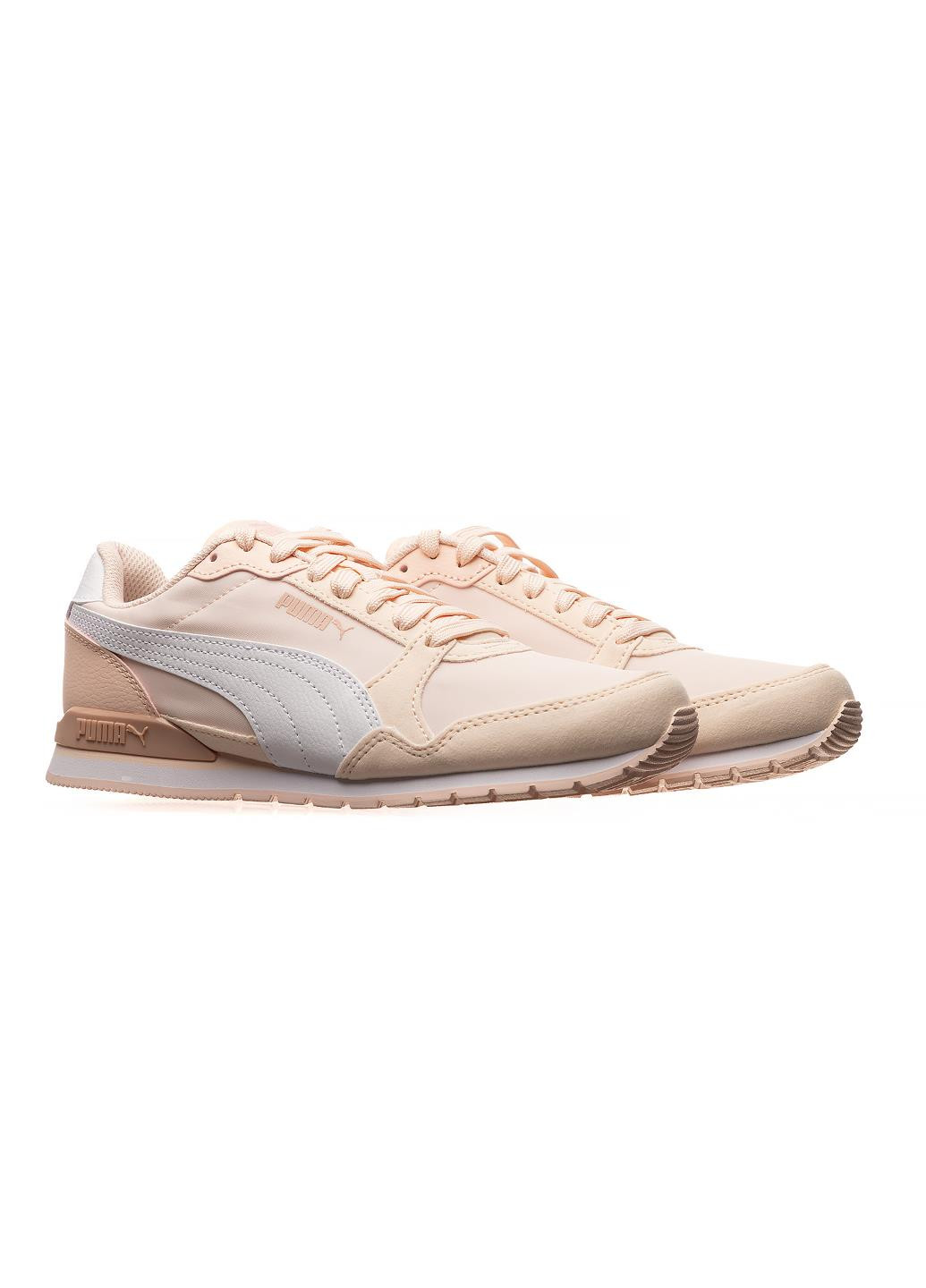 Кроссовки 38485728 Puma ST Runner v3 бежевые демисезоны (317224676)