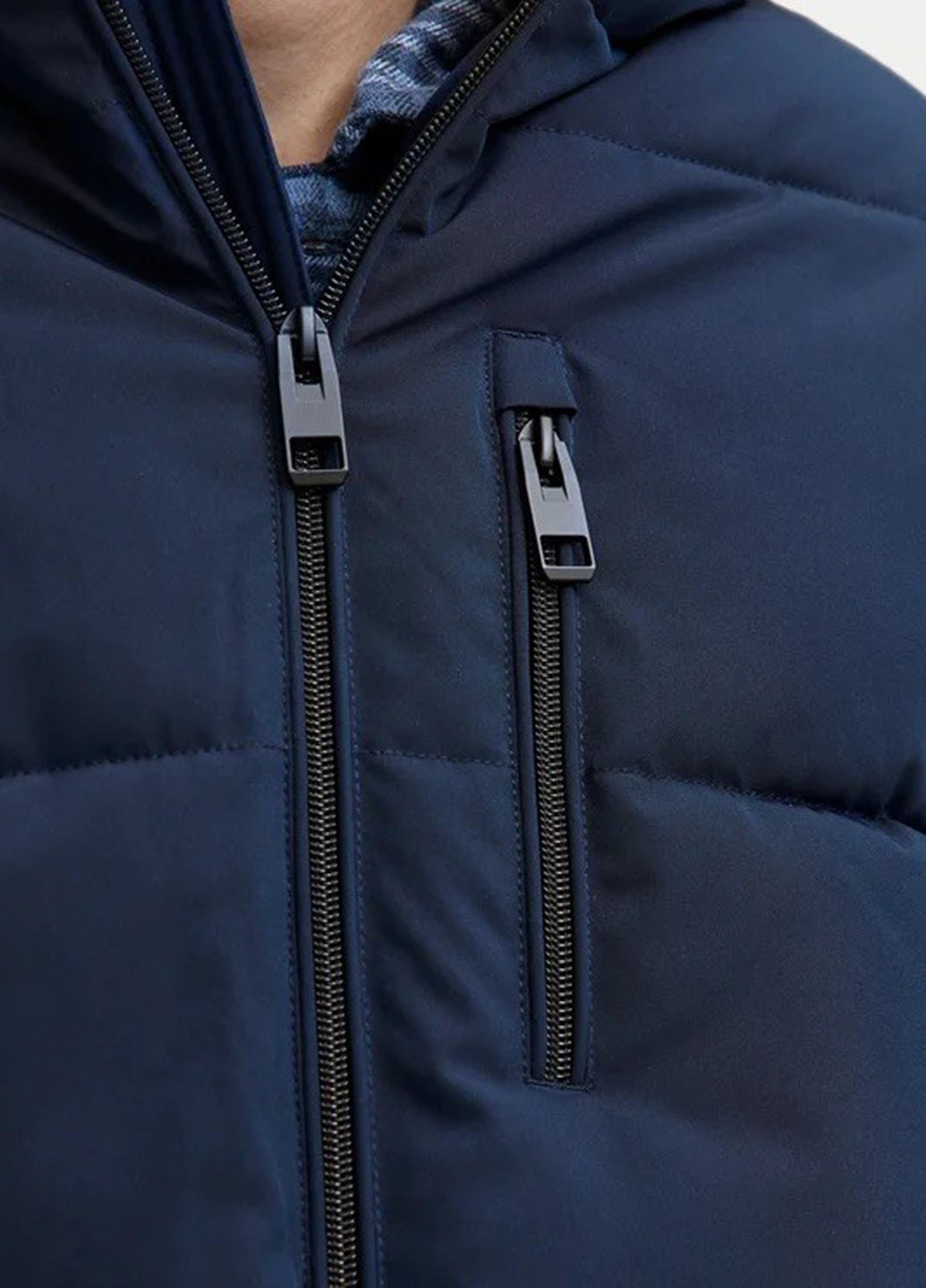 Темно-синяя демисезонная куртка Jack & Jones