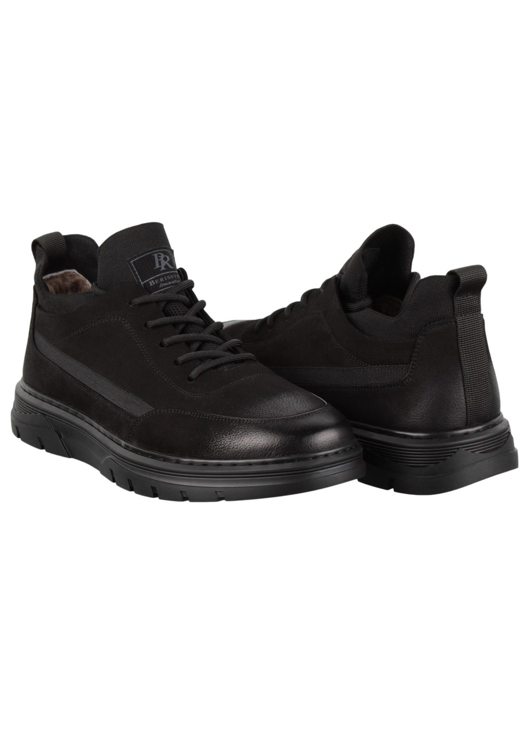Черные зимние мужские ботинки 198608 Berisstini