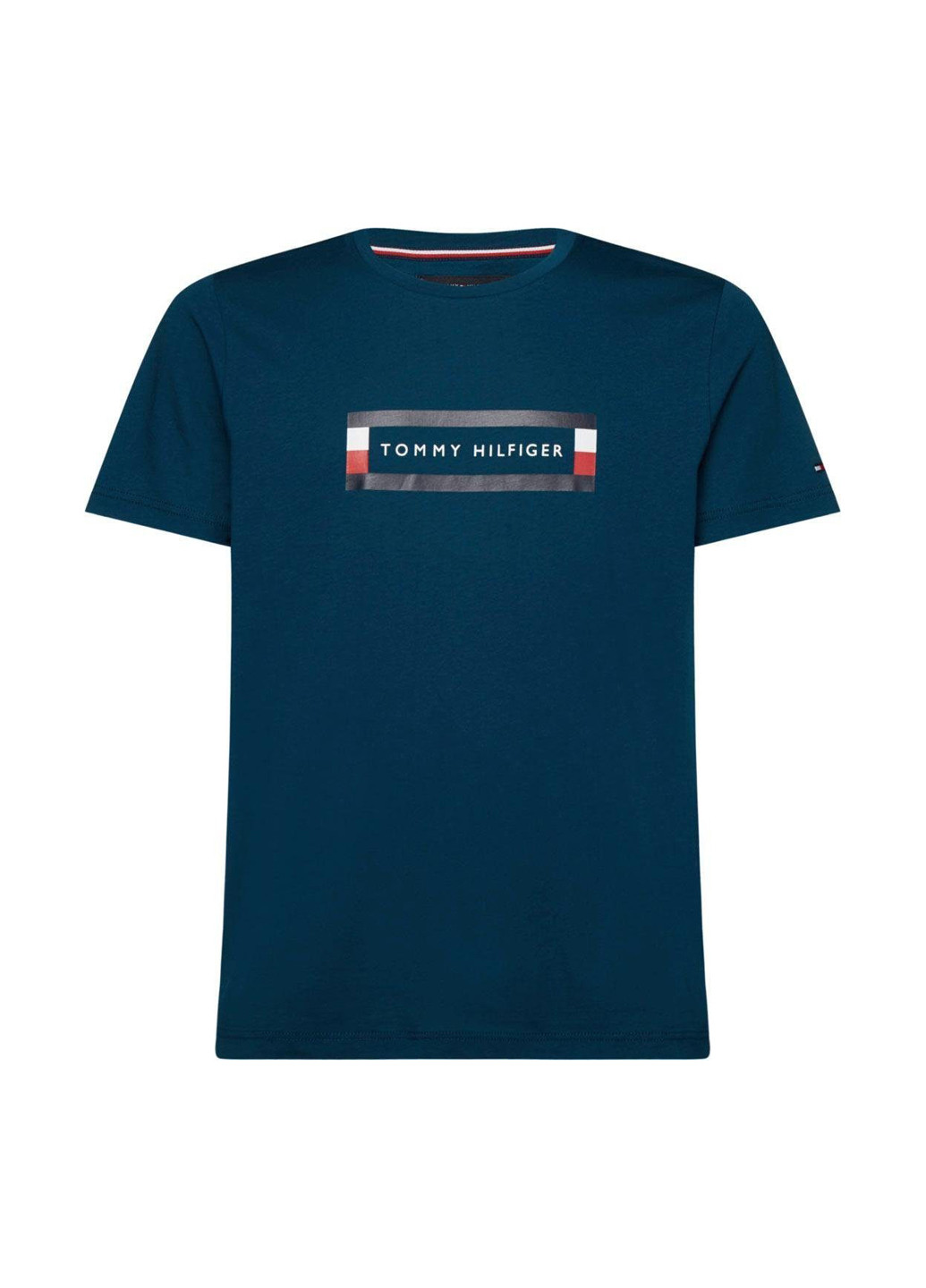 Морской волны футболка Tommy Hilfiger