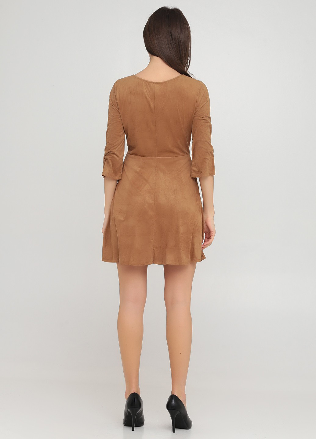 Коричнева кежуал сукня кльош Springfield однотонна