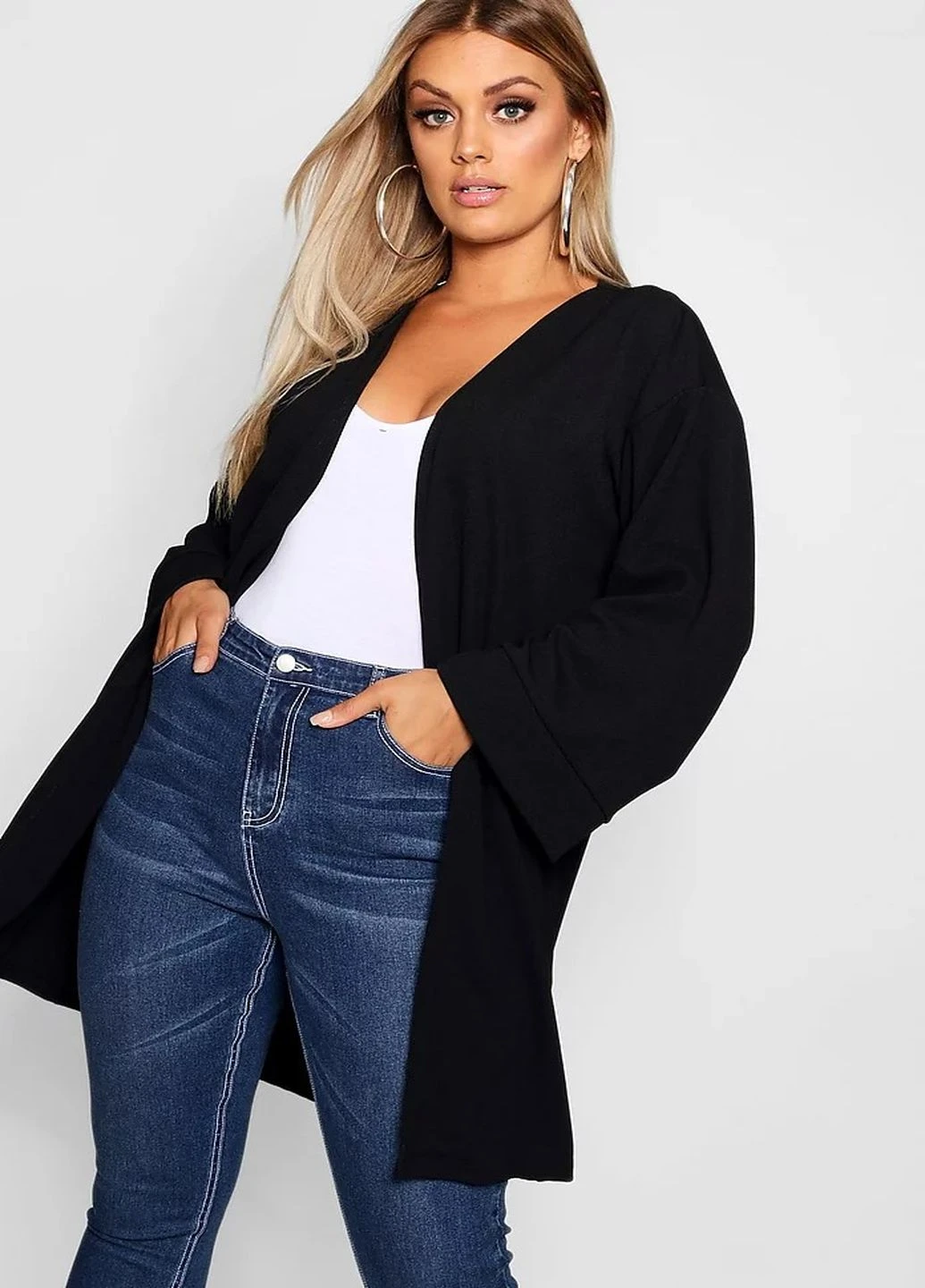 Черный демисезонный кардиган Boohoo
