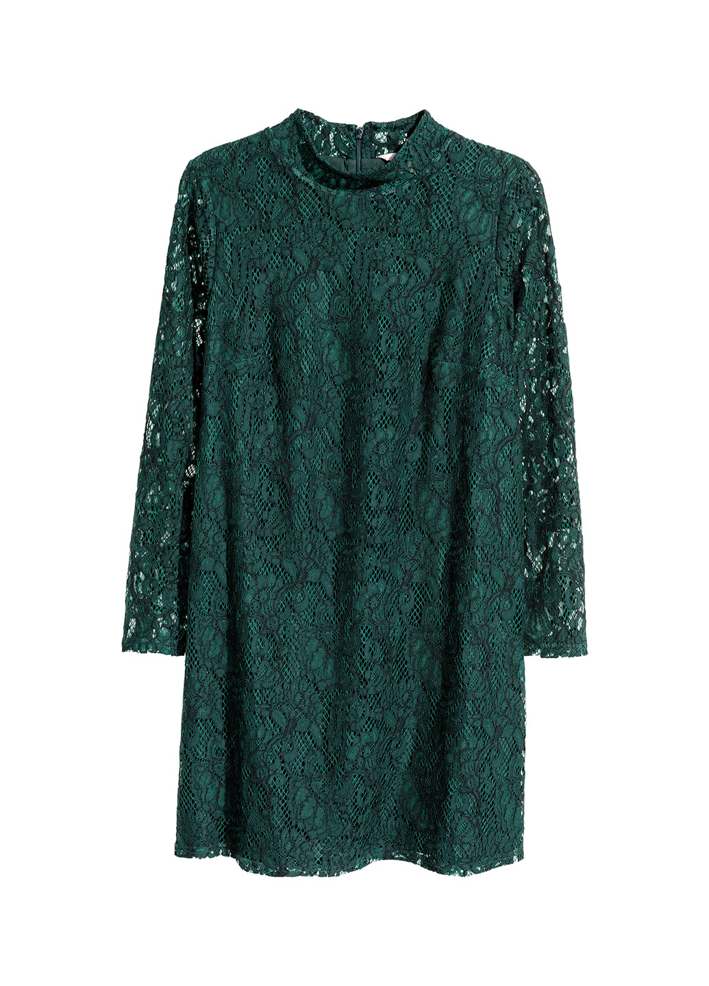Зелена кежуал плаття, сукня а-силует H&M однотонна